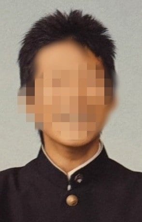 元交際相手の中学時代（知人提供）