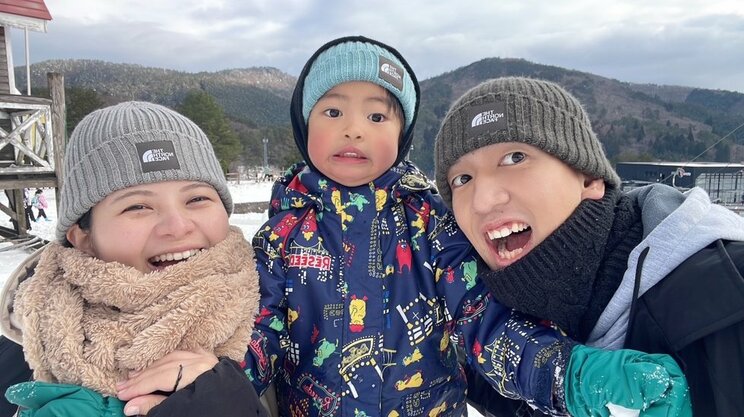 「家族のために闘う」福積光一郎さんとご家族(写真/本人提供)