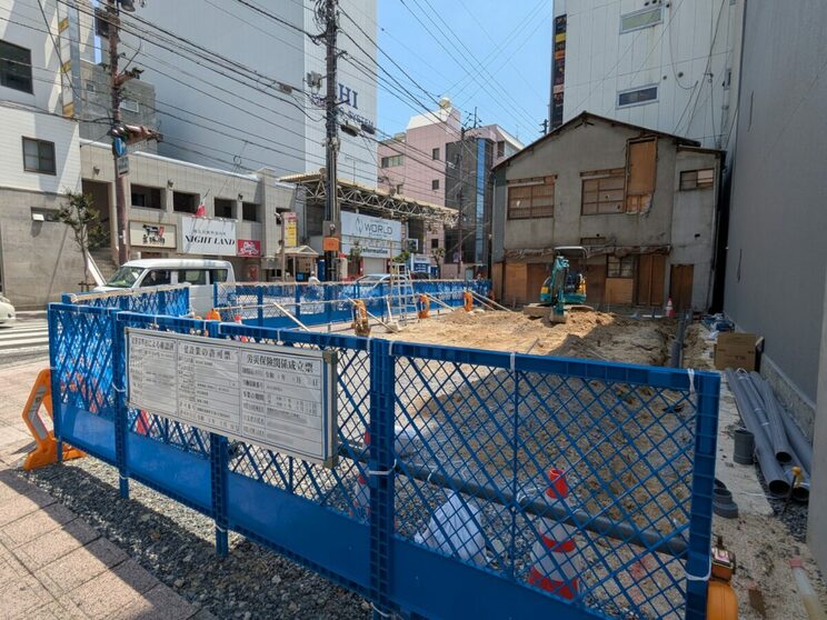 “観光案内所”が建設される前の様子（写真／「街楽松山」提供）