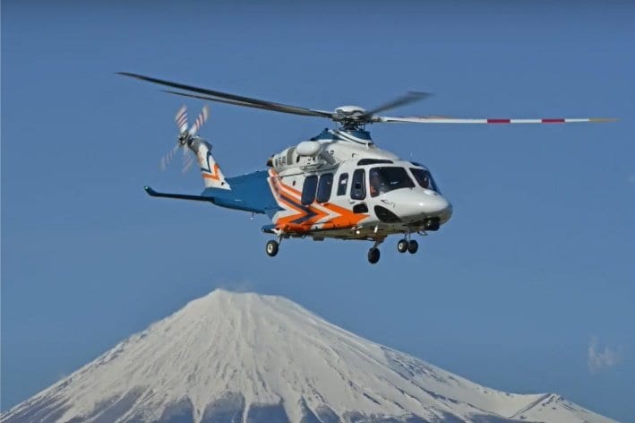 静岡県の防災ヘリ「オレンジアロー」（県HPより）
