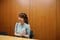 取材に応じる吉井明子さん　写真／編集部撮影