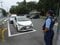 所沢の現場付近に放置された車