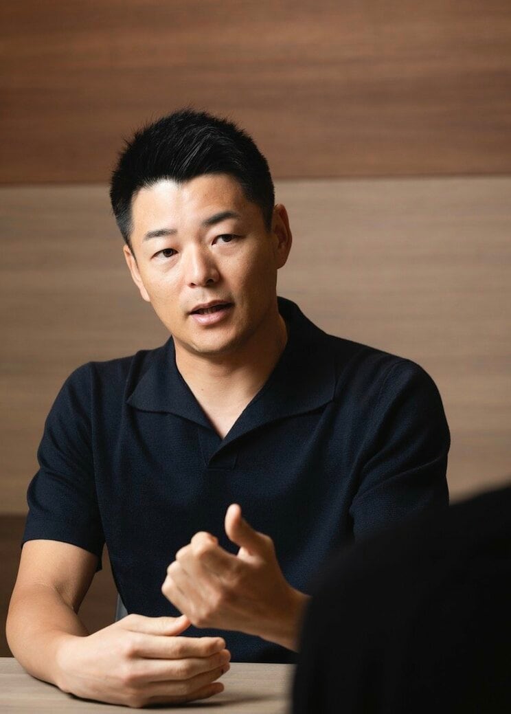 プロ野球引退後について語る高森勇旗　（撮影／矢島泰輔）