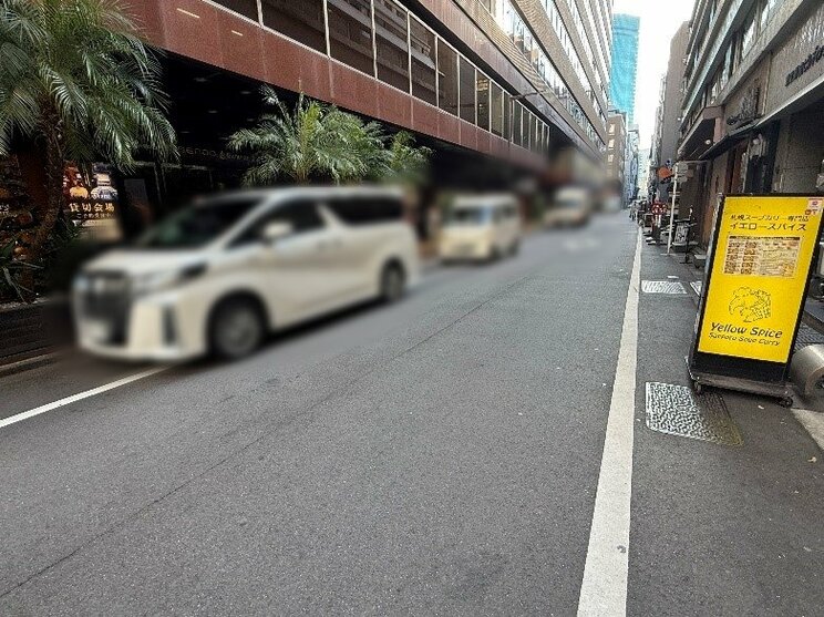 近隣には路上駐車する車両も多く見かけられた（撮影／集英社オンライン）