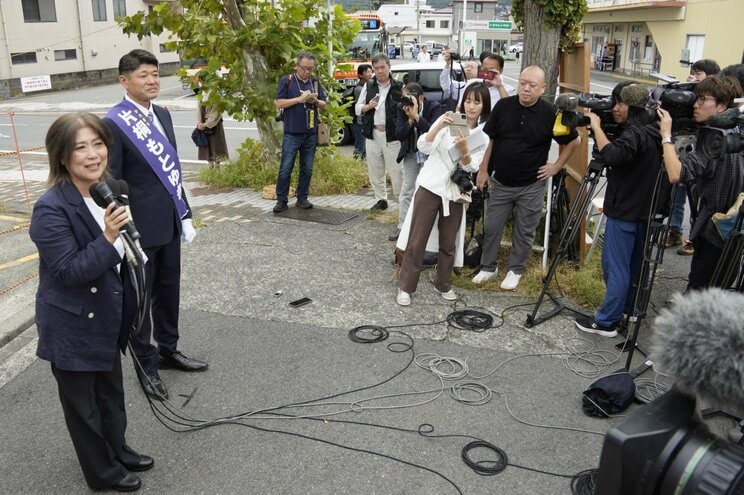 伊東市議選の選挙戦の様子　撮影／集英社オンライン