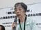8月4日、参議院議員会館での会見で空襲被害者救済法の制定を訴える河合節子さん（撮影／集英社オンライン）