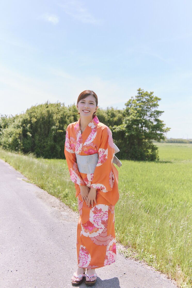 浴衣姿の三谷さん　写真／SAKAI DE JUN