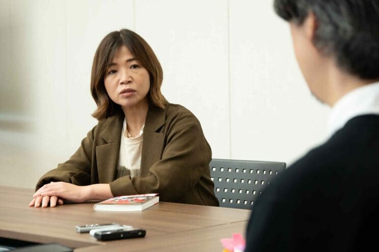 （吉瀬美智子さん、石田ゆり子さん、のんさんね……）という困った表情の大久保さん。（※編集部の想像です）