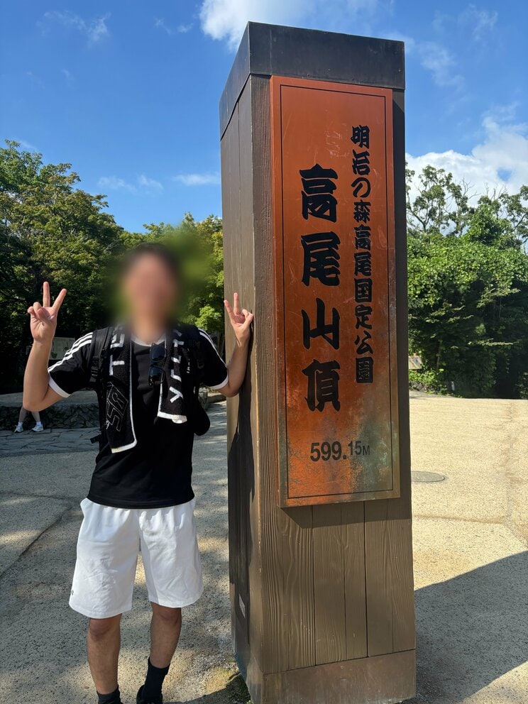 避暑ではなく、汗を流すために高尾山を訪れた24歳男性
