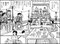 「ひな祭りロック！の巻」より。両さんを慕う煙草屋の娘・洋子が、ひな祭りのお祝いに両さんたちを招待する。古き良き昭和の光景だ
