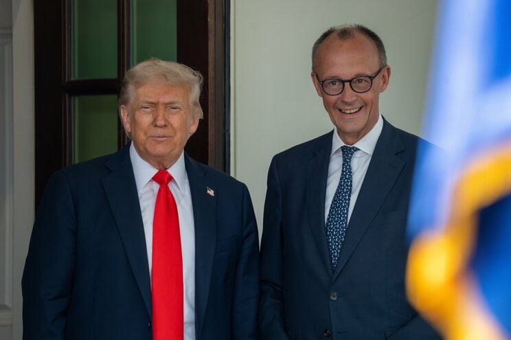 トランプと独首相メルツ　2024年5月ホワイトハウスにて　写真／Shutterstock