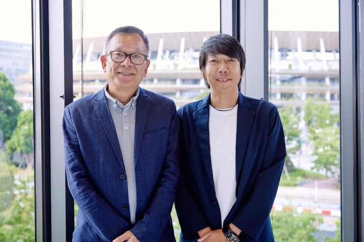 Jリーグのチェアマン、選手の時代から懇意にしている村井さんと中村さん。対面での話は久しぶり。