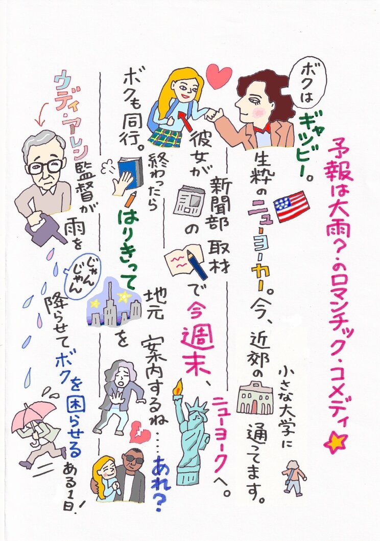 梅雨は目の前、小粋なニューヨーカーのティモシー・シャラメと恋に濡れるラブコメはいかが？【レイニーデイ・イン・ニューヨーク】_2
