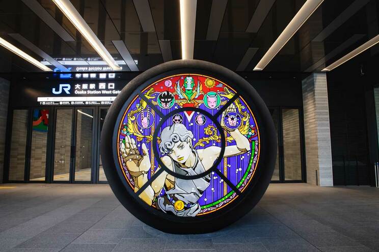 大阪駅西口前にあるパブリックアート「THE FOUNTAIN BOY」 ⒸLUCKY LAND COMMUNICATIONS／集英社 （写真提供／西日本旅客鉄道株式会社）
