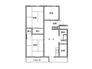 「ペット飼育可」になった県営小山田団地の代表的な間取り（写真／熊本県営住宅管理センターのホームページより）