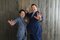 西尾克洋さん（左）と白鵬翔さん
