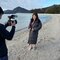 グラビア撮影の様子