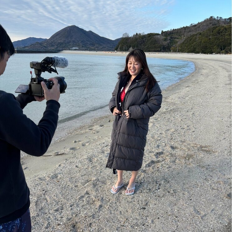 グラビア撮影の様子