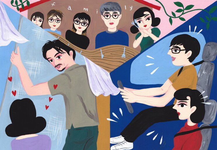 イラストレーター・中村桃子による連載挿絵