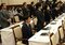 3月5日、兵庫県議会本会議で百条委報告の了承の可否が採択された際、着席して反対する増山誠県議(手前中央)後列の空席は退席した岸口実県議の椅子 撮影/集英社オンライン