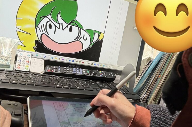 48歳でオリジナルの漫画制作を始めた深謝さん(写真／本人提供)