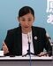 9月29日、記者会見でハラスメント対策の公約を話す原澤敦美氏　撮影／集英社オンライン