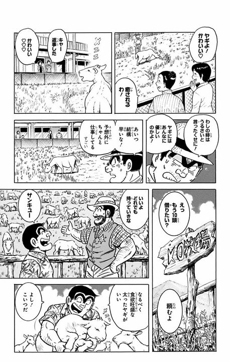 【こち亀】ブラック労働を強いられたヤギたちが反旗を翻したまさかの作戦 「その草を食べるな! 観賞用だから!」_7