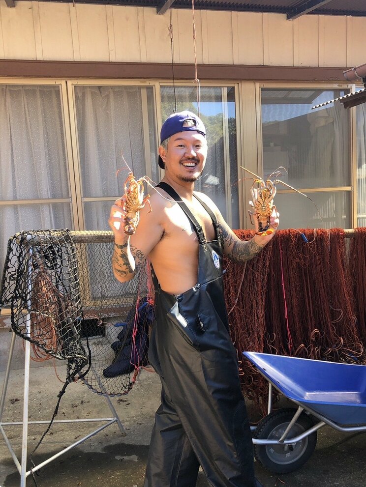 漁師時代のTomoyaさん