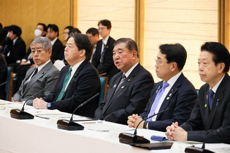 4月に開催された米国の関税措置に関する総合対策本部の様子（首相官邸Xより）