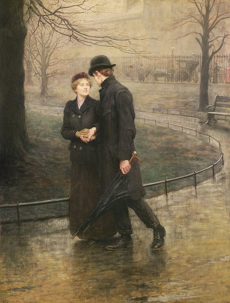 『エデンの園』ヒュー・ゴールドウィン・リヴィエール
1901年　油彩・キャンバス　123×94cm
ギルドホール美術館（イギリス）／提供：アフロ