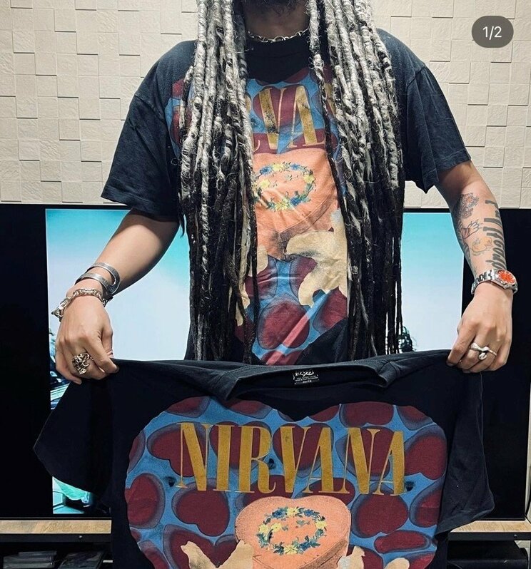 今まで販売されたTシャツの最高値は、NIRVANA「HEART SHAPED BOX」CANADA限定verで549万9890円  写真:greatLAnd