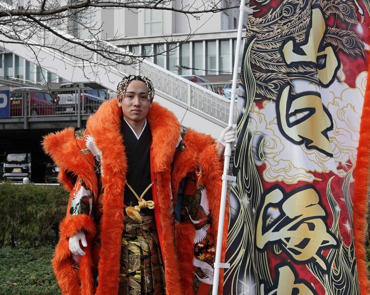 
北九州市二十歳の記念式典に参加した山口さん　写真／篠原祐介
