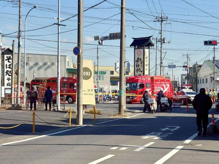 1月28日　事故当日の写真（近隣住民提供）