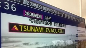 「デンジャラス、この音は空襲警報みたいだ」突然の“TSUNAMI”テロップに外国人観光客は何を感じたか「これが予言の…」「母は日本旅行を反対してた、でも…」〈津波警報〉