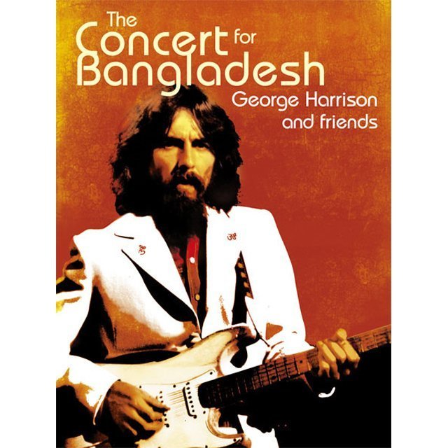 1971年8月1日にニューヨーク マディソン・スクウェア・ガーデンで開催されたバングラデシュ難民救済コンサートが収録されたDVD『THE CONCERT FOR BANGLADESH / コンサート・フォー・バングラデシュ』（2005年11月2日発売、WANER MUSIC JAPAN）のジャケット