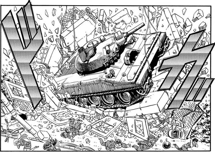 「一生忘れられない日！の巻」（ジャンプ・コミックス第125巻収録）より。サプライズプレゼントを空中から投下！　やることなすことすべてが過激すぎるのは玉に瑕だ