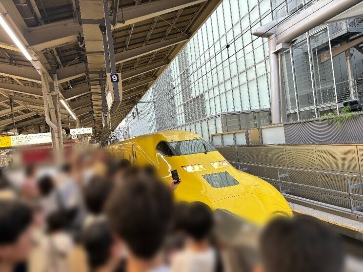 駅員が声を張り上げる場面もあった（写真／読者提供）