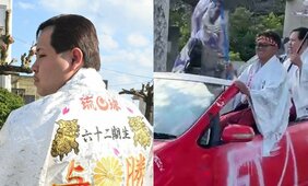 プリウスの屋根を切ったオープンカーで登場!“戦闘服”、リーゼント、警察がすぐに駆けつけて「秒で捕まった」沖縄・二十歳式典2025「でも以前のようなドヤンキーはいなくなった」
