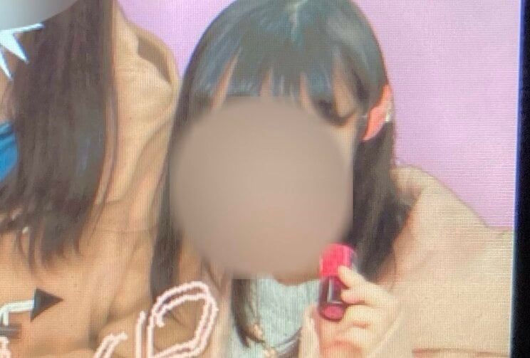 水ティントを買った当日に撮影したハナさんのプリクラ