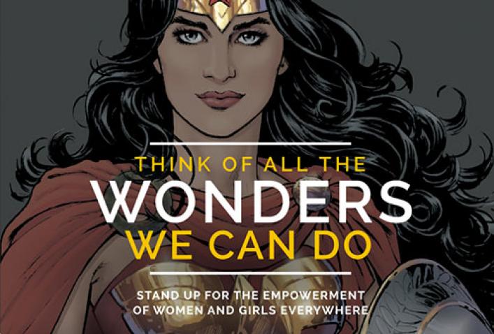 ワンダーウーマン。国連ホームページより（https://www.un.org/en/messengers-peace/wonder-woman）
