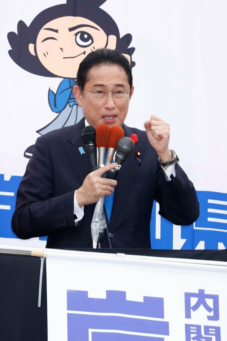 今回の2補選で遊説する岸田首相（本人Facebookより）