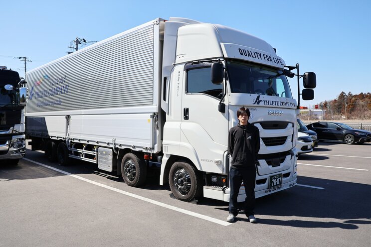樋山さんが普段運転している20トン車