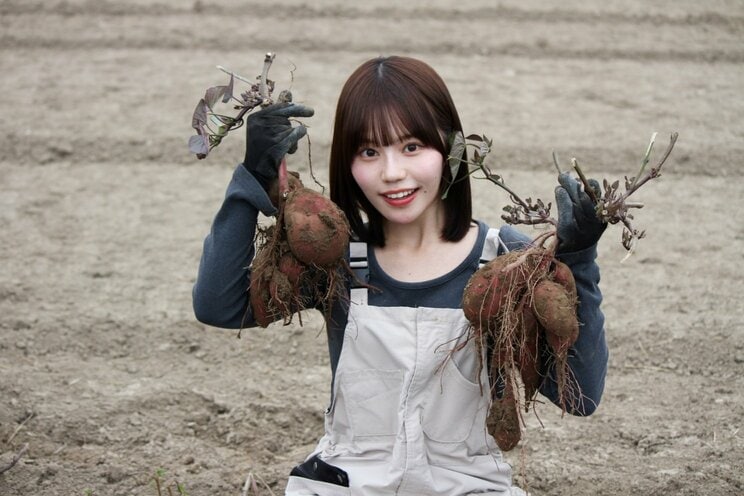 「さつまいも農家タレント」の上西萌々（撮影／千駄木雄大）