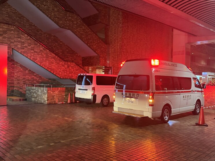 池袋の事件現場にかけつけた救急車両（撮影／集英社オンライン）