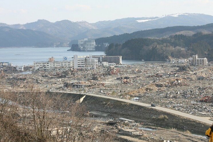 東日本大震災直後の南三陸町（撮影／村上庄吾）