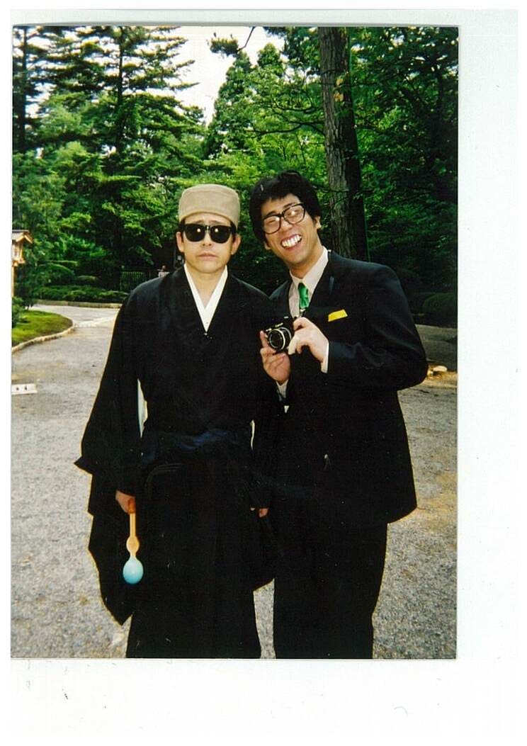 盟友コージー冨田と原口あきまさ(写真/本人提供)