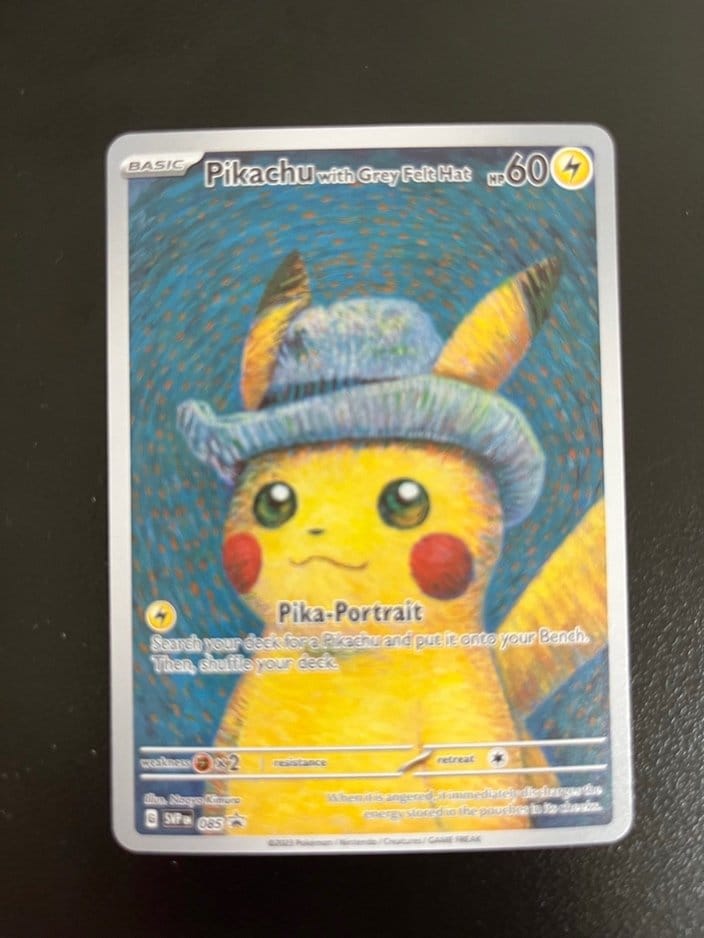 送られてきた偽物の『ゴッホピカチュウ』（写真／カートンナイト氏提供）