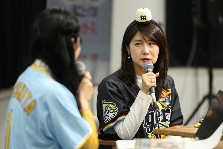 2022年まではまったく野球に興味がなかったという中江さん（撮影／初沢亜利）