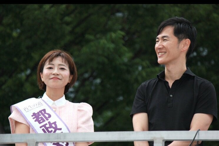 鳥海氏と石丸氏（鳥海氏の「X」より）