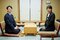 対局、ならぬ対談は後半戦へ。タイトル戦や記念対局のみに使われる「幽玄の間」にて。